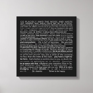 Desiderata Wall Hanging Canvastryck