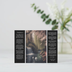 Desiderata Waterfall: Golden Light, Gentle Blooms, Vykort