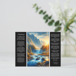 Desiderata Waterfall Haven Vykort