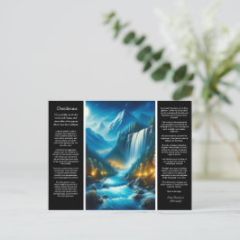 Desiderata Waterfall Lugn Vykort