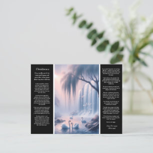 Desiderata Waterfall: Pastel Light Peace Vykort