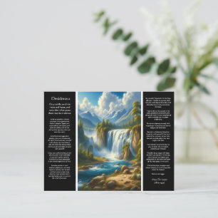 Desiderata Waterfall Pathways Vykort
