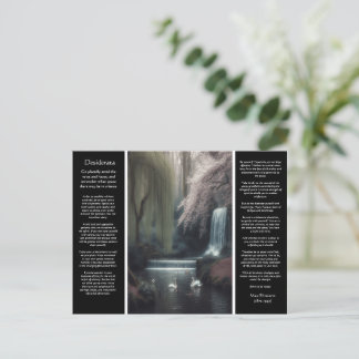 Desiderata Waterfall: Petals, Bassäng och Peace Vykort