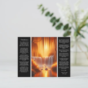 Desiderata Waterfall: Radiant Bloom Falls Vykort