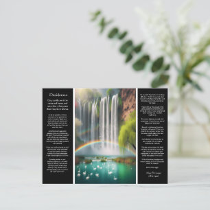 Desiderata Waterfall: Regnbåge över fallande Kärle Vykort