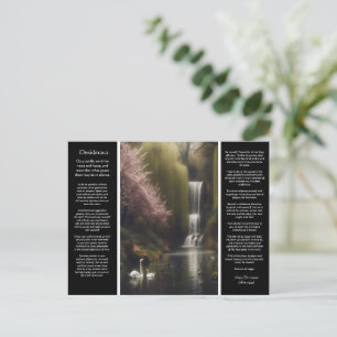 Desiderata Waterfall: Romantik i Woodland Bloom Vykort