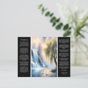 Desiderata Waterfall Serenity's Pastel Embrace Vykort