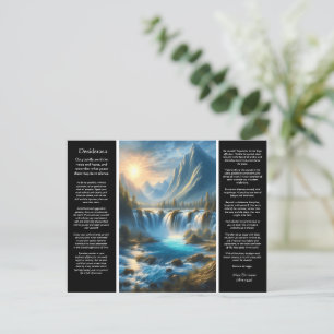 Desiderata Waterfall Tranquibility Vykort