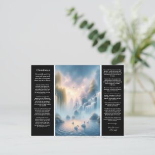 Desiderata Waterfall Whispers of Dawn Vykort