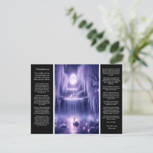 Desiderata Waterfall: Willow Heart Falls Vykort