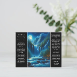 Desiderata Waterfall Wisdom Vykort