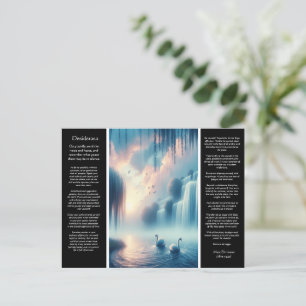Desiderata Waterfalls Pastel Stillness Vykort