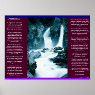 DESIDERATA Waterfalls Poster 11