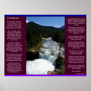 DESIDERATA Waterfalls Poster 8