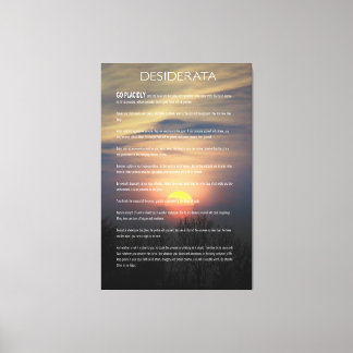 DESIDERATA Winter Sol Canvastryck