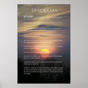DESIDERATA Winter Sol Poster