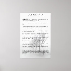 DESIDERATA Winter Träd Canvastryck