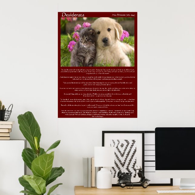 Desiderata Young Kärlek Fight Poster (Hemmakontoret)