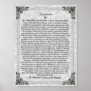 DESIDERATAaffisch på Parchment Poster