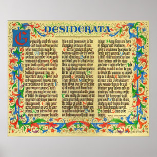 DESIDERATAaffisch vid max Ehrmann=Florentine II Poster