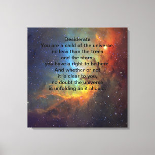 Desideratabarn av universum canvastryck