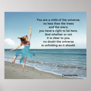 Desideratabarn av universum poster
