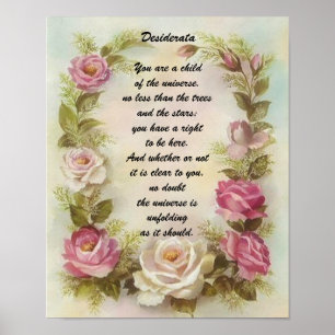 Desideratabarn av universum poster