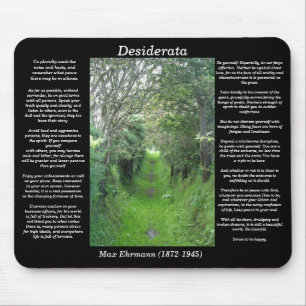 DESIDERATAgräsväg Mousepad Musmatta