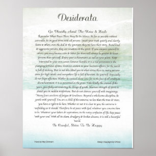 DESIDERATAhav vinkar Poster