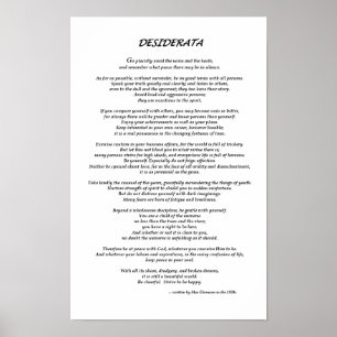 Desideratavit Poster