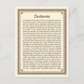 Desideratavykort Vykort