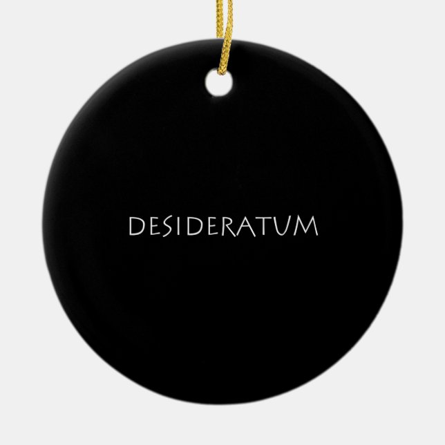 Desideratum Julgransprydnad Keramik (Framsidan)