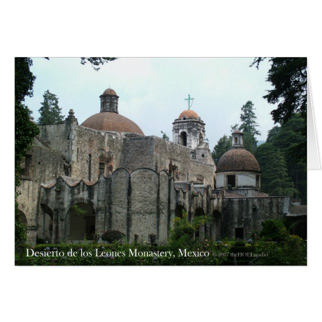 Desierto de los Leones kloster Card Hälsningskort (Framsidan Horizontal)