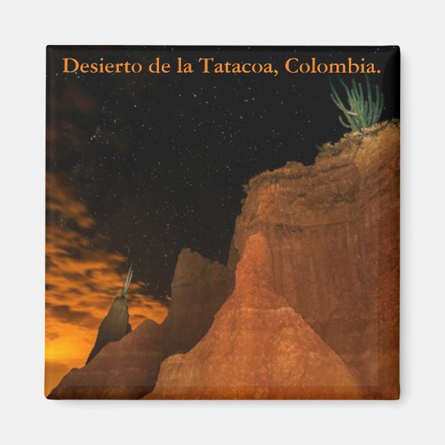Desierto en la noche, Tatacoa, Colombia. Magnet (Framsidan)