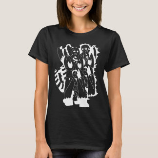 design 004 (white on black) t shirt
