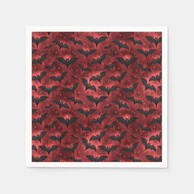 Design 12 för en vampyraktig serie pappersservett (Framsidan)