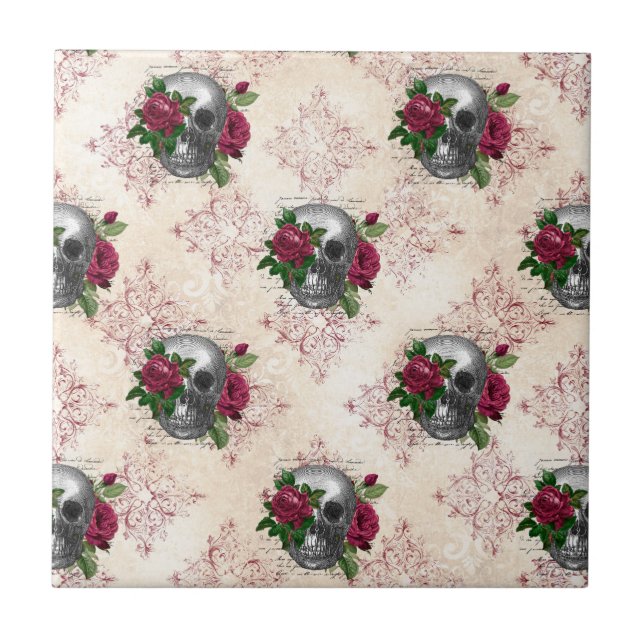 Design 16 för gotiic Countenance Series Kakelplatta (Framsidan)