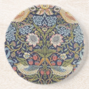 Design 1883 för William Morris jordgubbetjuv Underlägg Sandsten