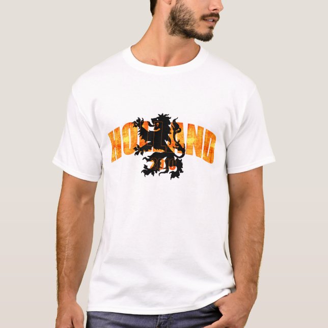 Design 2010 för Holland lejon Oranje T Shirt (Framsida)