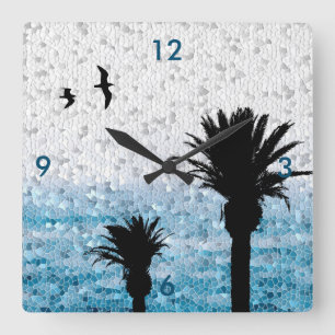 Design 25 fyrkantig klocka