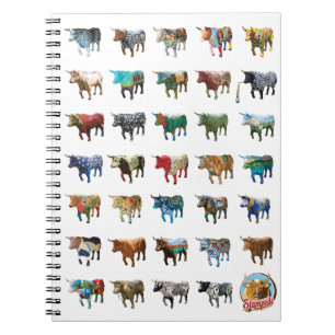 Design #2 för Stampedeoxeanteckningsbok Anteckningsbok