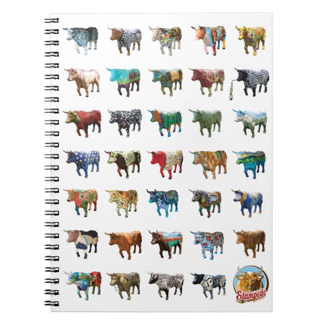 Design #2 för Stampedeoxeanteckningsbok Anteckningsbok (Framsidan)