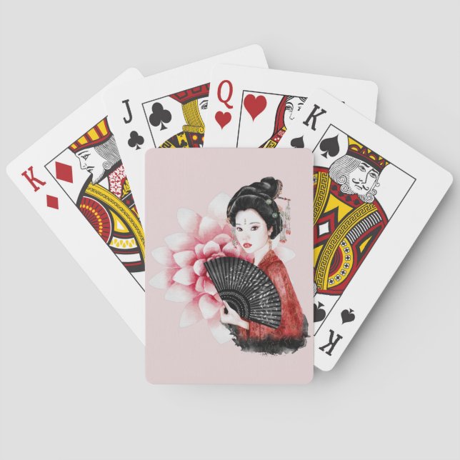 Design 34 för Okinawa-serien Casinokort (Baksidan)