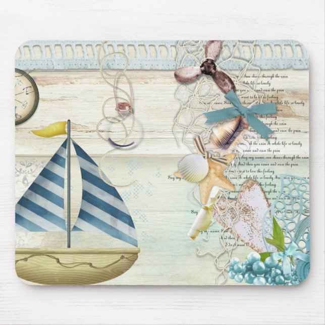 Design 5 för Nautisk serie Musmatta (Framsidan)