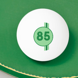 Design 85 i grönt om myntgrönt med rand pingisboll