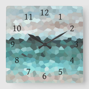 Design 86 fyrkantig klocka