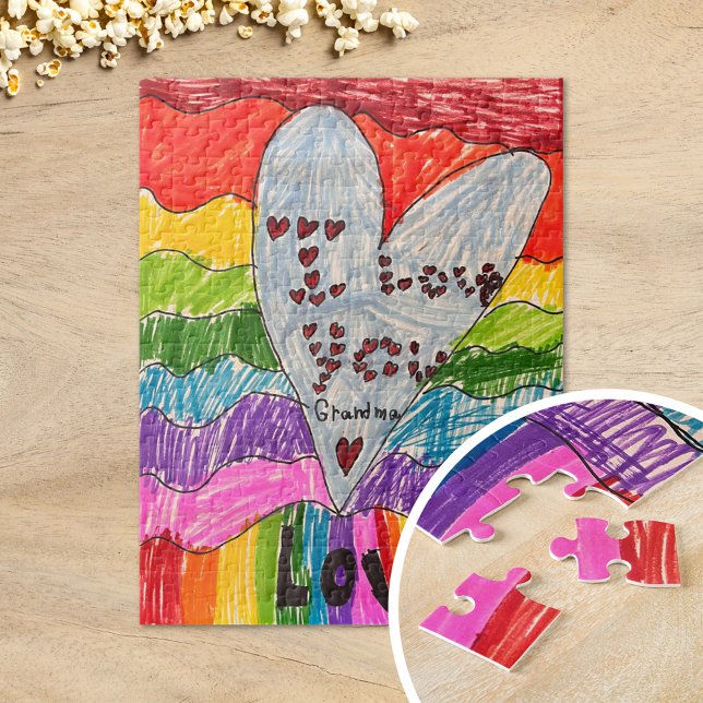 Design a Custom Puzzle with Your Child's Art Pussel (Skapare uppladdad)