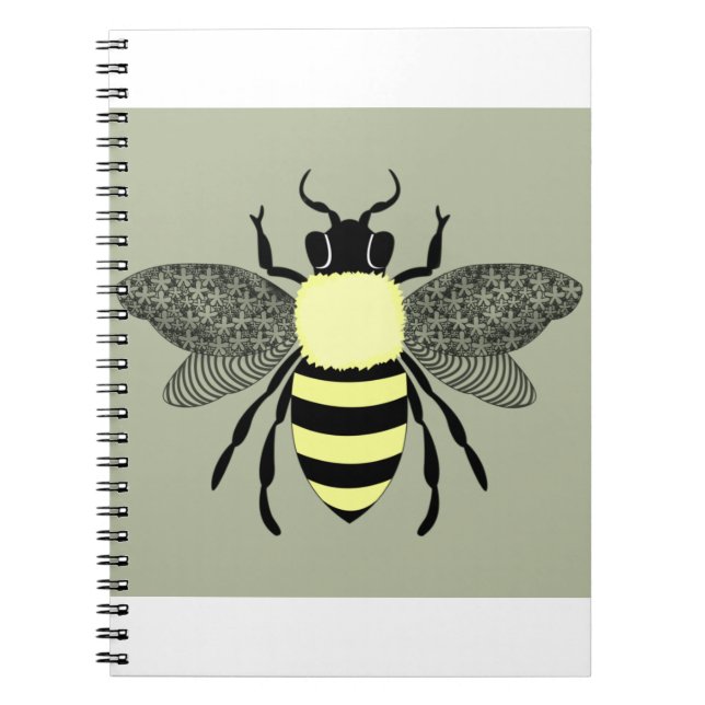 Design av honungsbin anteckningsbok (Framsidan)
