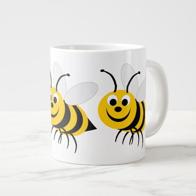 Design av honungsbin jumbo mugg (Framsida höger)