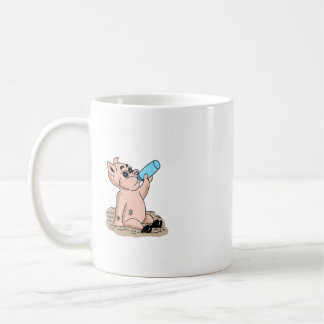 Design av Tecknaden Baby Pig Coffee Mugg